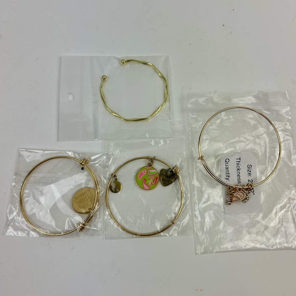 Gold Charm Bracelets 11$